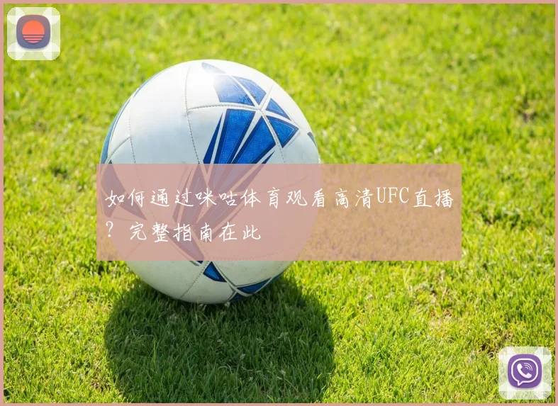 如何通过咪咕体育观看高清UFC直播？完整指南在此